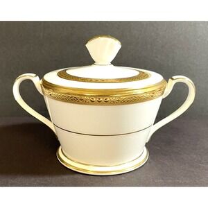 Noritake 4802‎ Chatelaine Gold Bone China Sugar Bowl Replacement Vintage